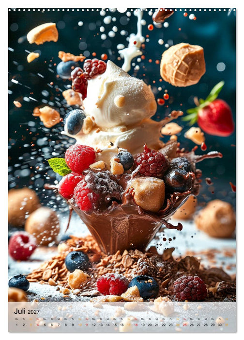 Eis - Raffinessen für Gourmets (CALVENDO Premium Wandkalender 2027)