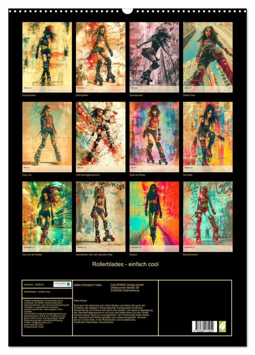 Rollerblades - einfach cool (CALVENDO Wandkalender 2027)