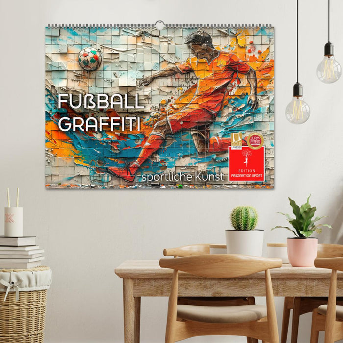 Fußball Graffiti - sportliche Kunst (CALVENDO Wandkalender 2027)