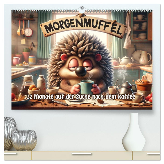 Morgenmuffel: 12 Monate auf der Suche nach dem Kaffee (CALVENDO Premium Wandkalender 2027)