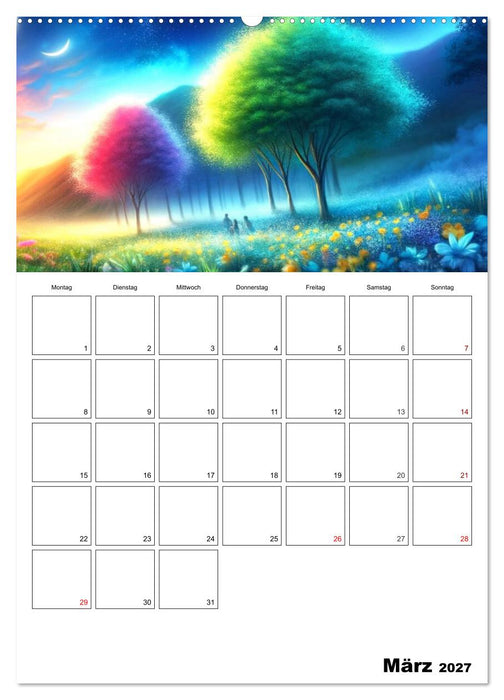 Neonlicht Familienplaner (CALVENDO Wandkalender 2027)