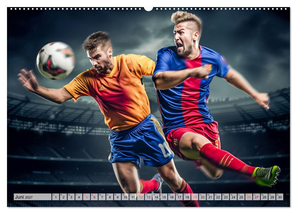 Fussball - Zweikampf (CALVENDO Premium Wandkalender 2027)