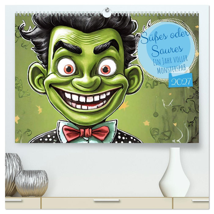 Süßes oder Saures - Ein Jahr voller Monsterspaß (CALVENDO Premium Wandkalender 2027)