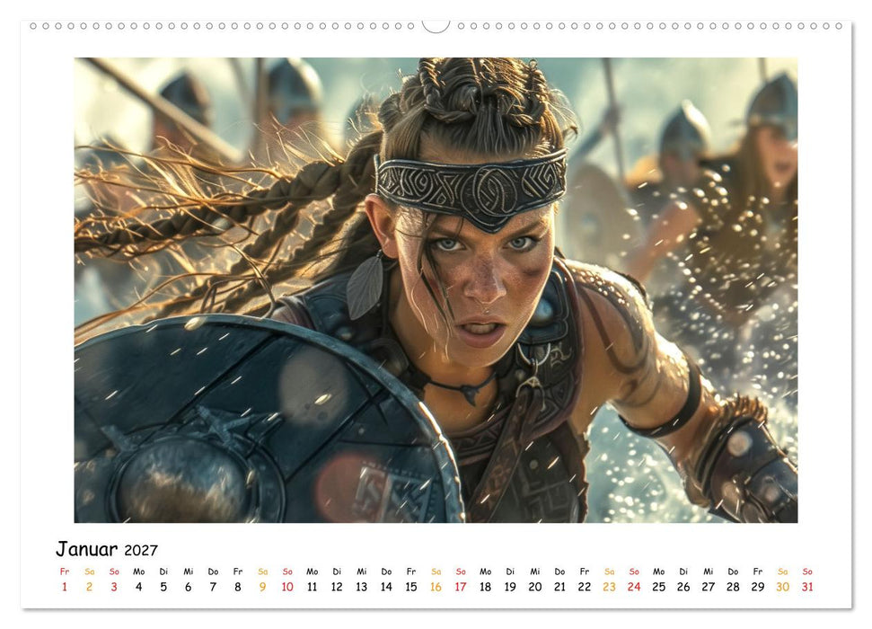 Wikinger - mutige Krieger (CALVENDO Wandkalender 2027)