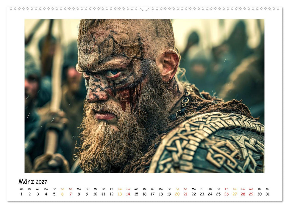 Wikinger - mutige Krieger (CALVENDO Wandkalender 2027)