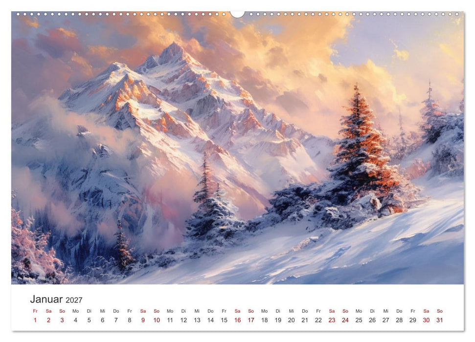 Farben und Licht - Landschaftsmalerei im Jahreskreis (CALVENDO Premium Wandkalender 2027)