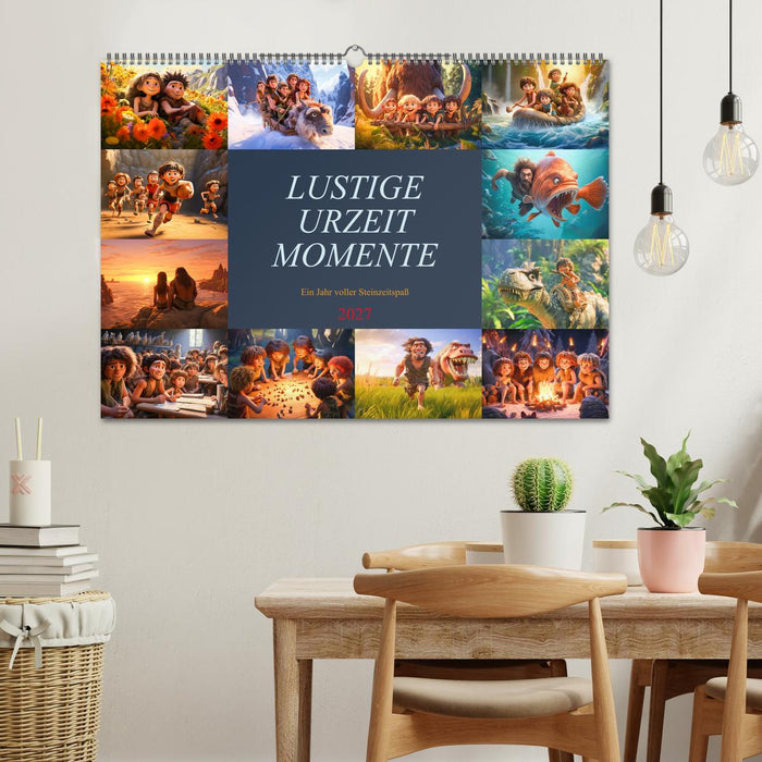 Lustige Urzeit Momente - Ein Jahr voller Steinzeitspaß (CALVENDO Wandkalender 2027)