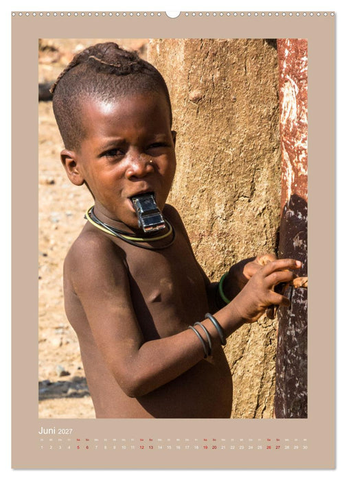 Besuch bei den Himbas - Namibia (CALVENDO Premium Wandkalender 2027)