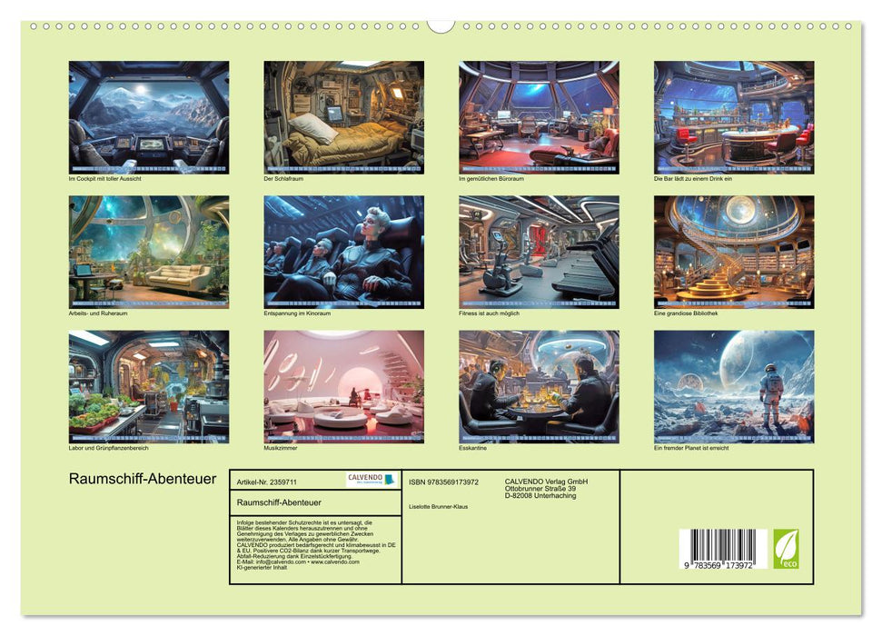 Raumschiff-Abenteuer (CALVENDO Premium Wandkalender 2027)