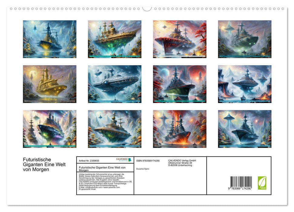 Futuristische Giganten Eine Welt von Morgen (CALVENDO Premium Wandkalender 2027)