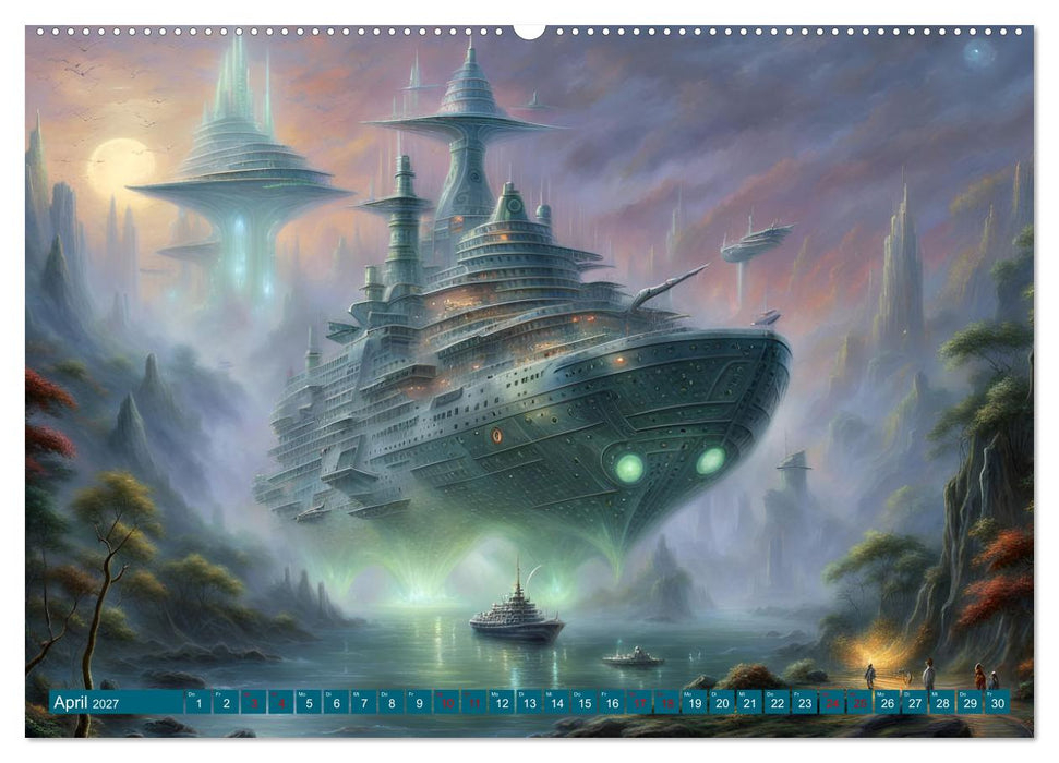 Futuristische Giganten Eine Welt von Morgen (CALVENDO Premium Wandkalender 2027)