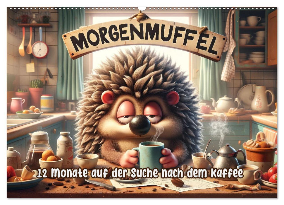 Morgenmuffel: 12 Monate auf der Suche nach dem Kaffee (CALVENDO Wandkalender 2027)