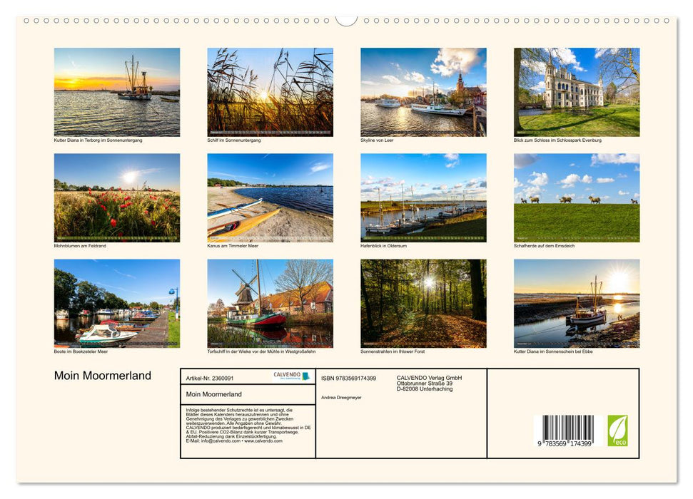 Moin Moormerland (CALVENDO Premium Wandkalender 2027)