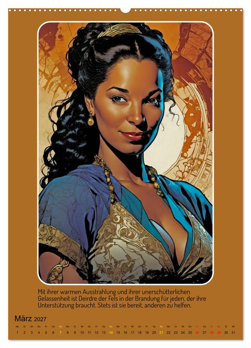 Starke Frauen im Comicbook-Stil (CALVENDO Wandkalender 2027)