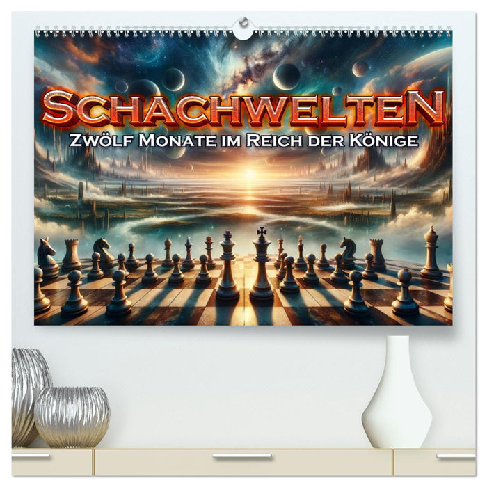 Schachwelten: Zwölf Monate im Reich der Könige (CALVENDO Premium Wandkalender 2027)