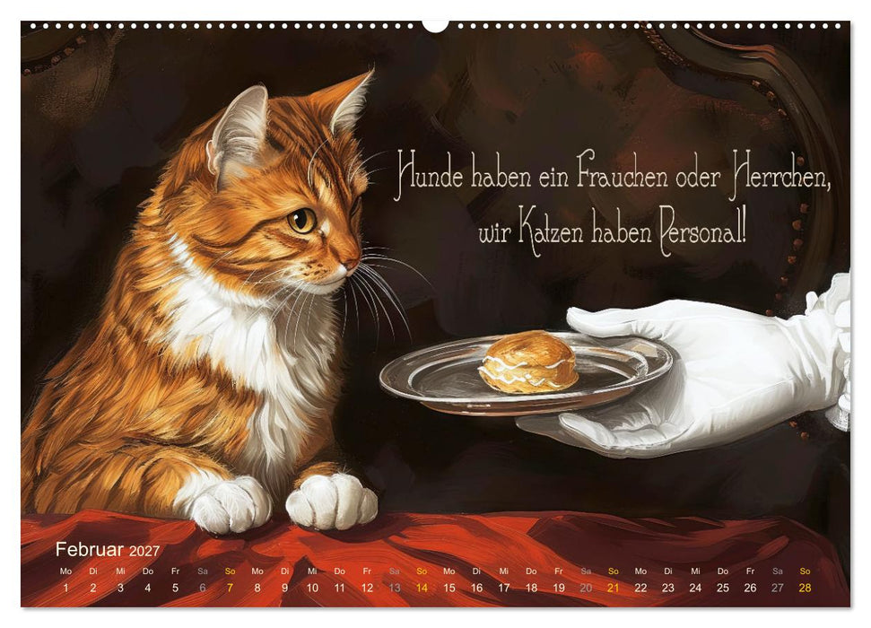 Samtpfotensprüche (CALVENDO Wandkalender 2027)