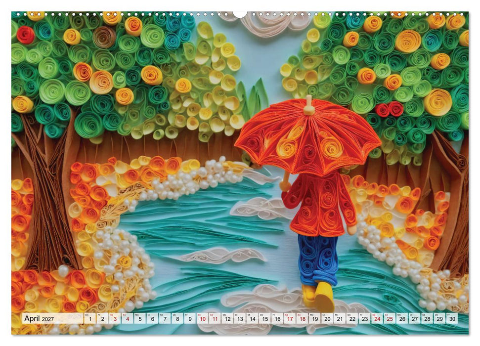 Zauberhafte Papierwelten - Meditation & Inspiration (CALVENDO Wandkalender 2027)
