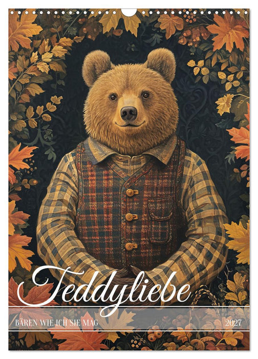 Teddyliebe Bären wie ich sie mag (CALVENDO Wandkalender 2027)