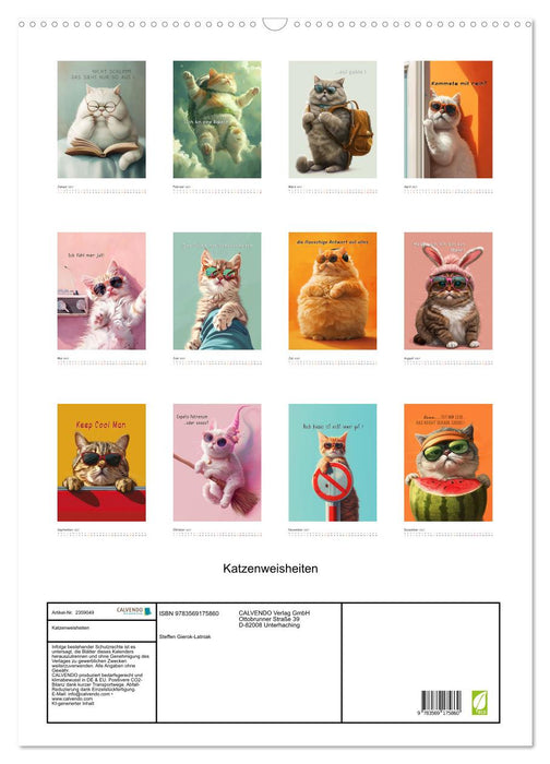 Katzenweisheiten (CALVENDO Wandkalender 2027)
