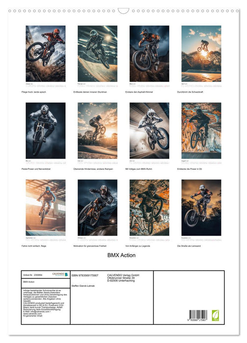 BMX Action (CALVENDO Wandkalender 2027)