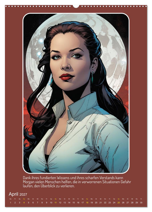 Starke Frauen im Comicbook-Stil (CALVENDO Premium Wandkalender 2027)
