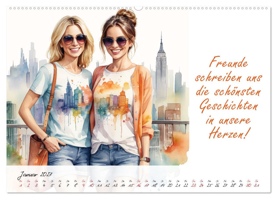 Beste Freundinnen (CALVENDO Wandkalender 2027)