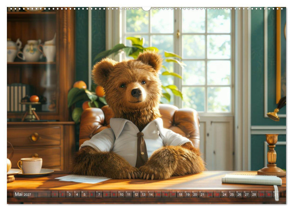 Bären im Büro (CALVENDO Wandkalender 2027)