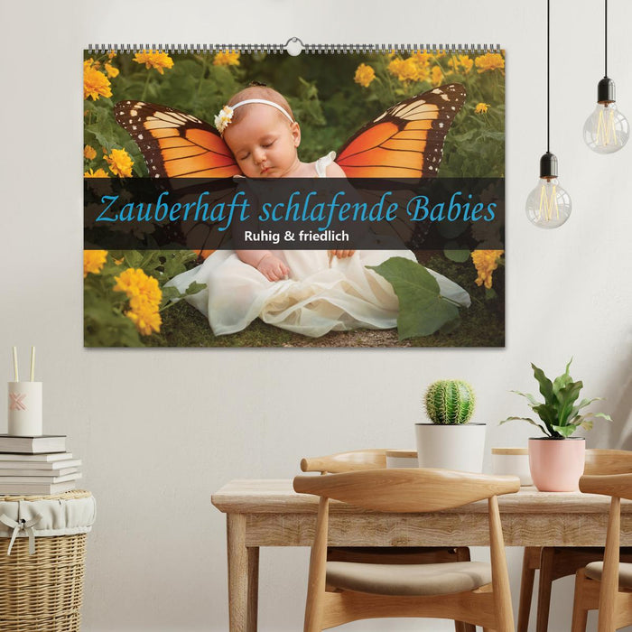 Zauberhaft schlafende Babies - Ruhig und friedlich (CALVENDO Wandkalender 2027)