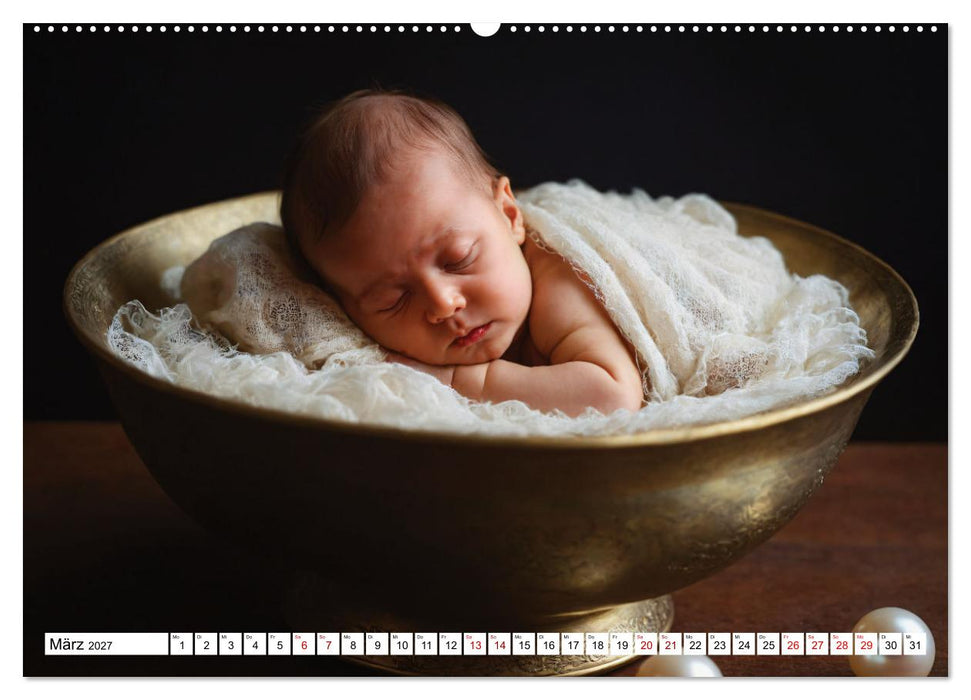 Zauberhaft schlafende Babies - Ruhig und friedlich (CALVENDO Wandkalender 2027)