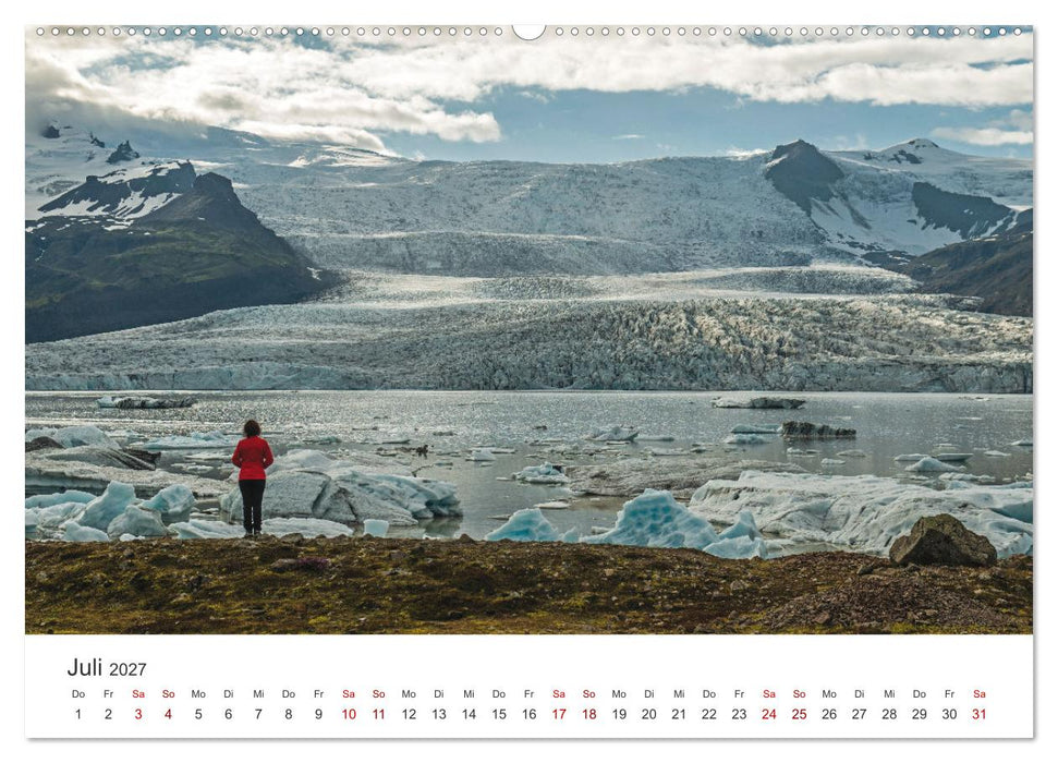 Sommer in Island (CALVENDO Premium Wandkalender 2027)