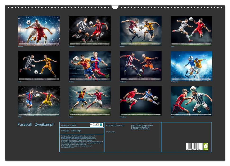 Fussball - Zweikampf (CALVENDO Wandkalender 2027)