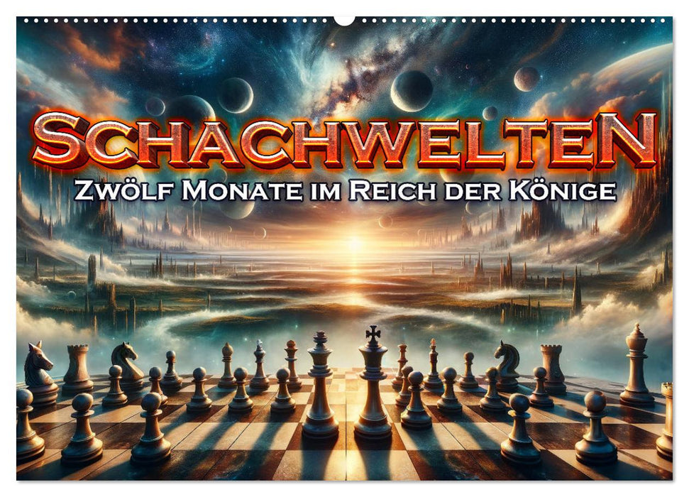 Schachwelten: Zwölf Monate im Reich der Könige (CALVENDO Wandkalender 2027)