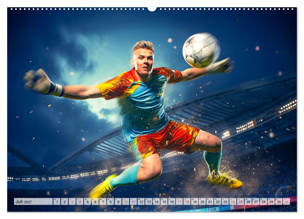 Fussball - Tormann in Aktion (CALVENDO Premium Wandkalender 2027)
