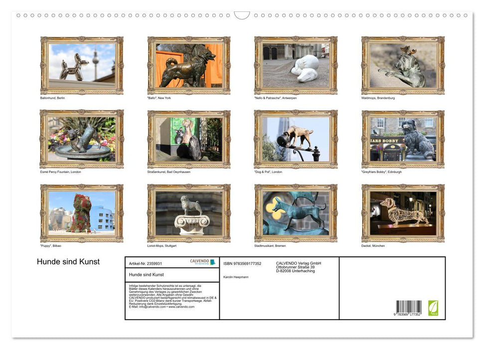 Hunde sind Kunst (CALVENDO Wandkalender 2027)