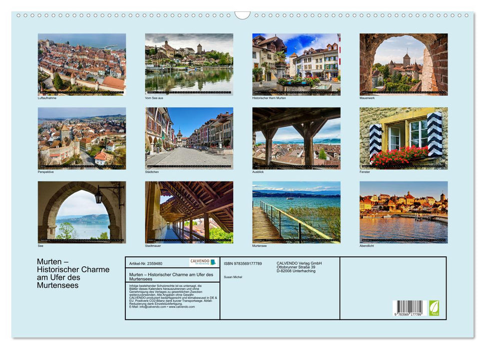 Murten – Historischer Charme am Ufer des Murtensees (CALVENDO Wandkalender 2027)