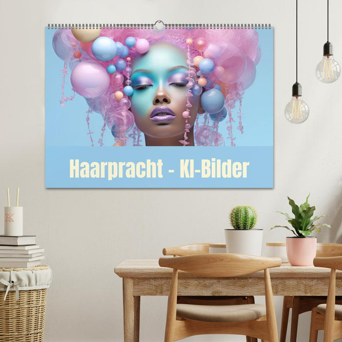 Haarpracht - KI-Bilder (CALVENDO Wandkalender 2027)