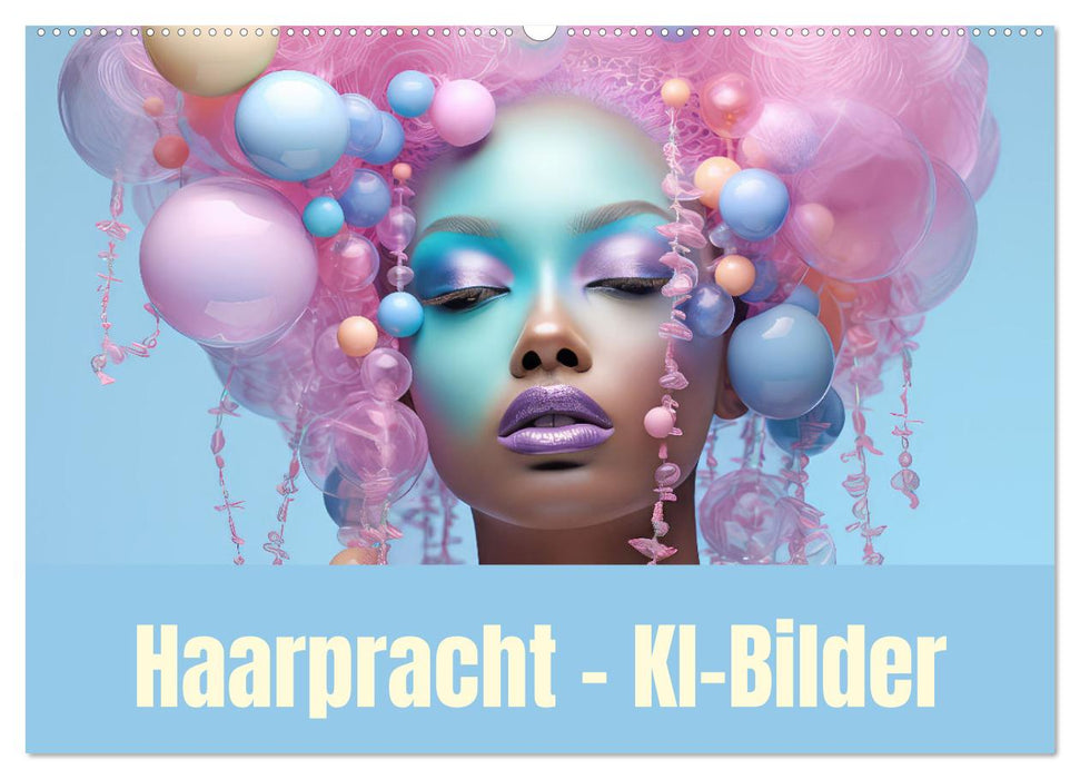 Haarpracht - KI-Bilder (CALVENDO Wandkalender 2027)