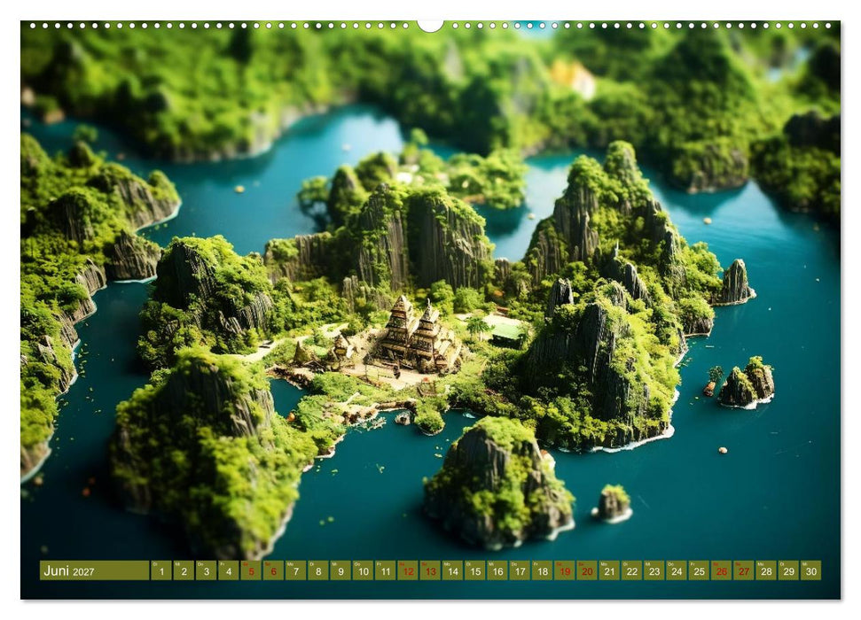 Miniaturwelt Inseln (CALVENDO Wandkalender 2027)