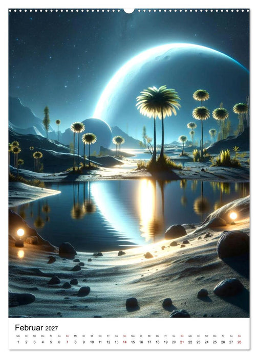 Astronomie Visionen - Ein von KI erschaffenes Panorama des Kosmos (CALVENDO Wandkalender 2027)