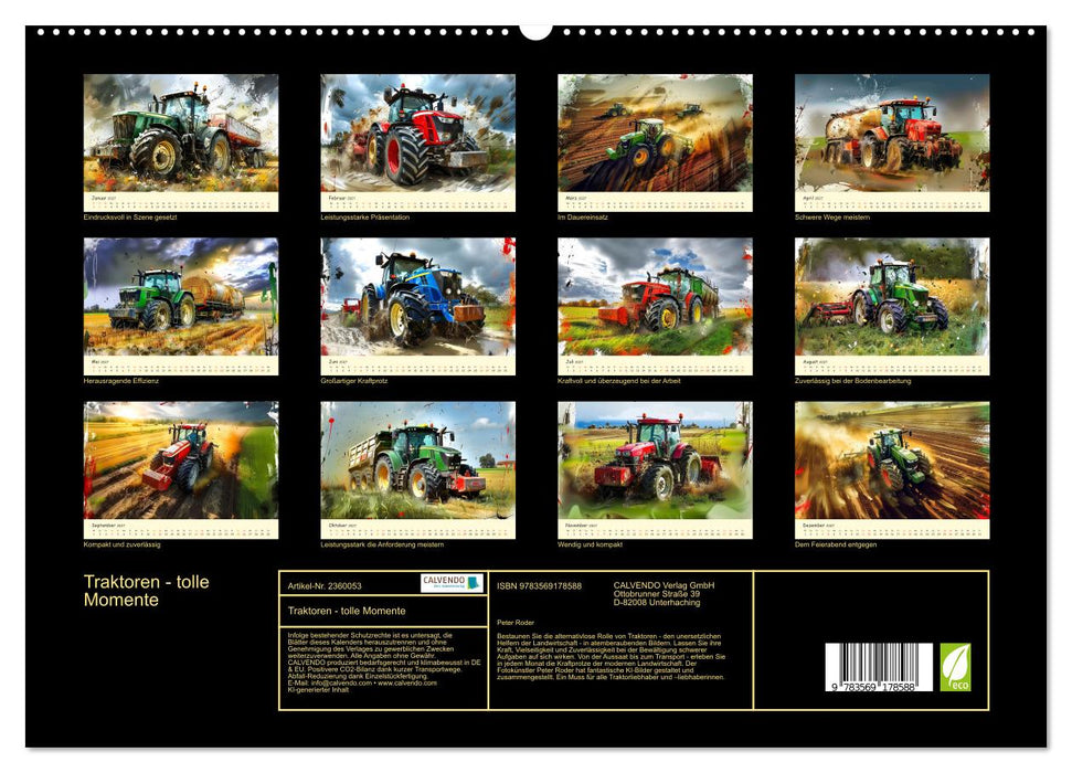 Traktoren - tolle Momente (CALVENDO Premium Wandkalender 2027)