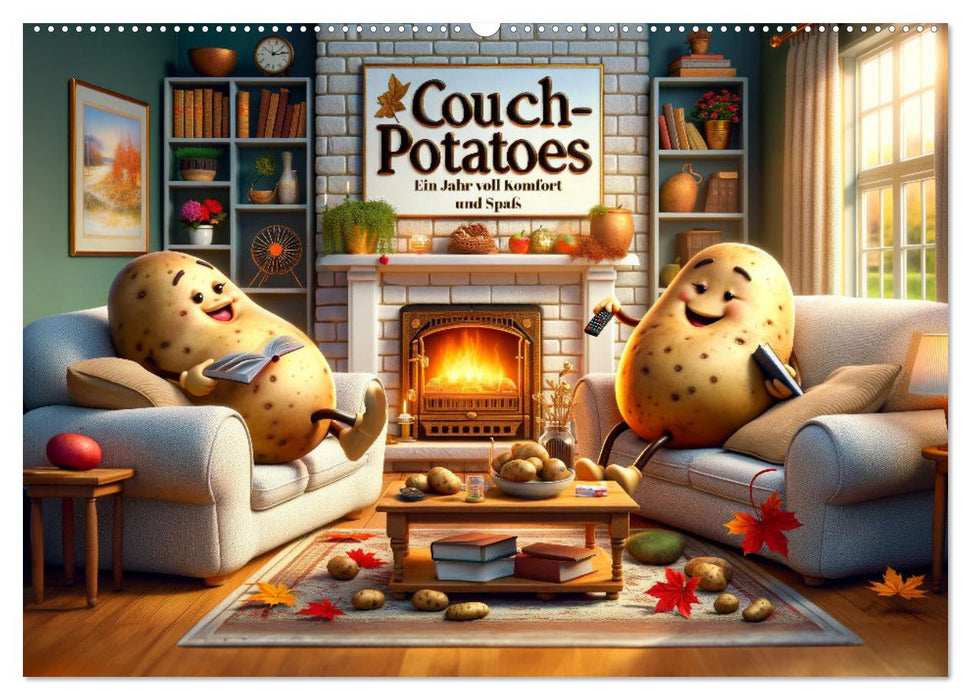 Couch Potatoes: Ein Jahr voll Komfort und Spaß (CALVENDO Wandkalender 2027)