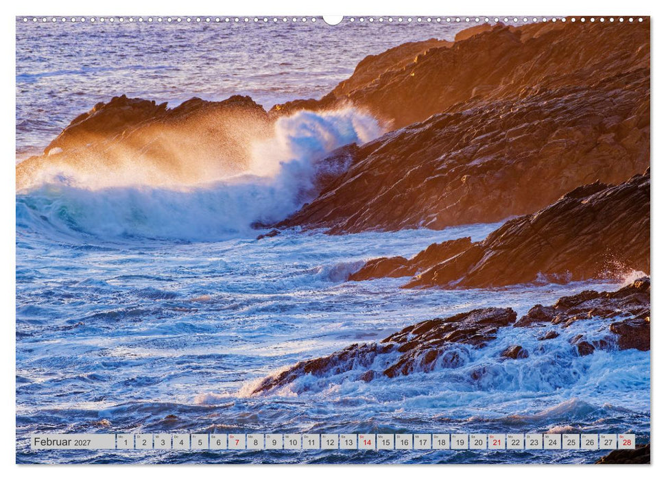 Cote Sauvage. Wilde Atlantikküste der Bretagne. (CALVENDO Premium Wandkalender 2027)