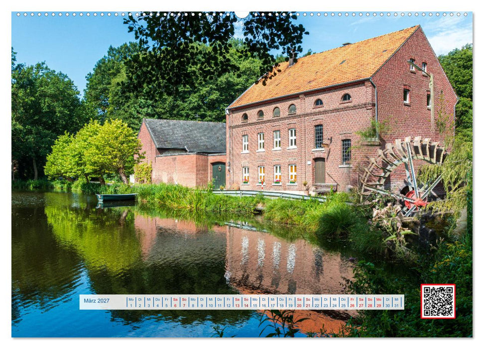 Wassermühlen Panorama Niederrhein Brüggen-Wegberg (CALVENDO Premium Wandkalender 2027)