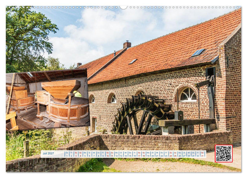Wassermühlen Panorama Niederrhein Brüggen-Wegberg (CALVENDO Premium Wandkalender 2027)
