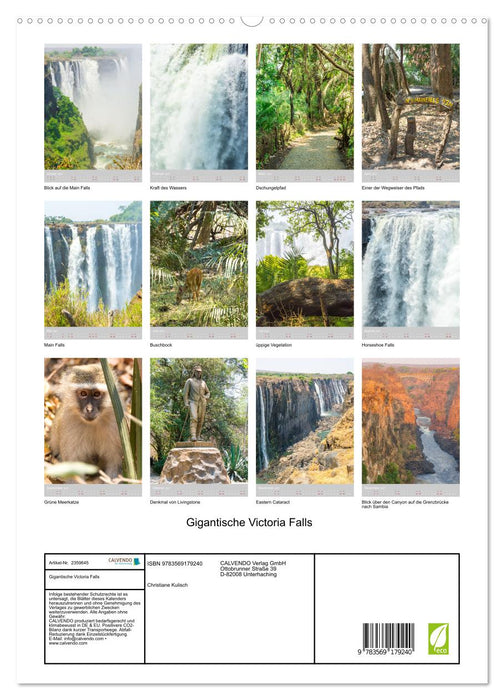 Gigantische Victoria Falls (CALVENDO Premium Wandkalender 2027)