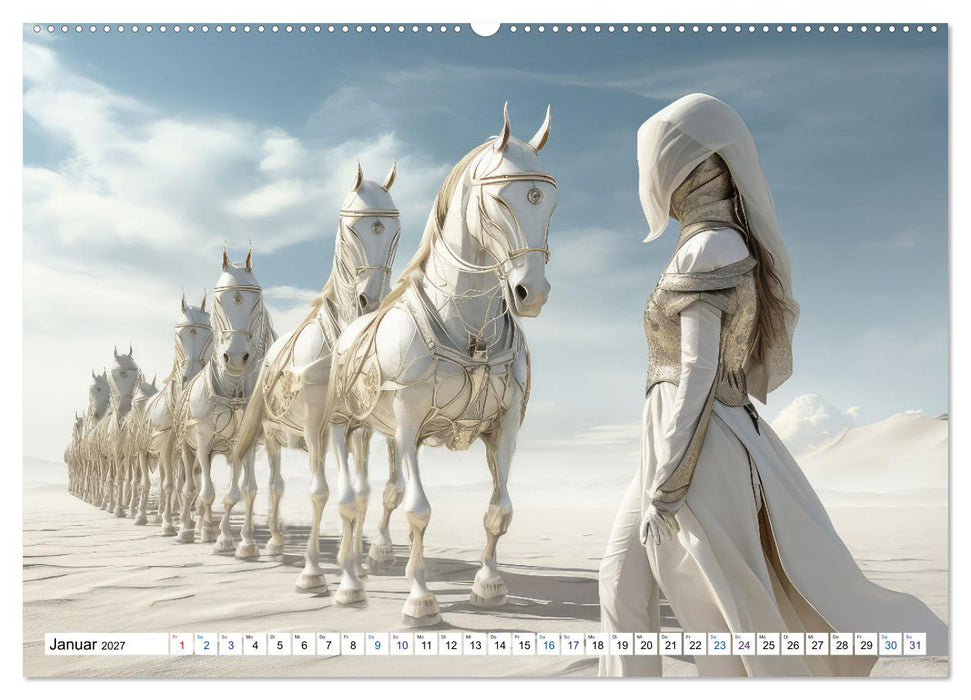 Surrealismus trifft Pferdefans (CALVENDO Wandkalender 2027)