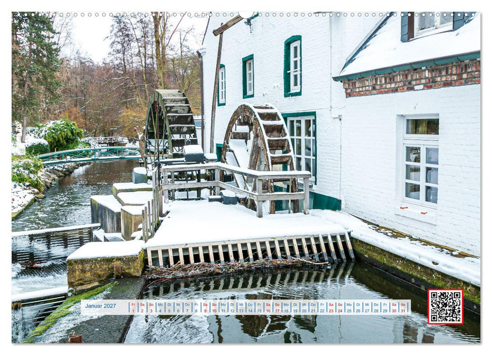 Wassermühlen Panorama Niederrhein Brüggen-Wegberg (CALVENDO Wandkalender 2027)