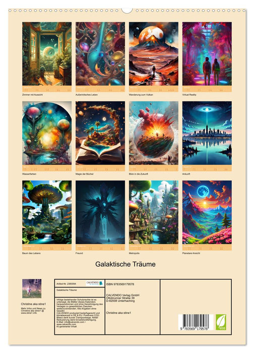 Galaktische Träume (CALVENDO Premium Wandkalender 2027)