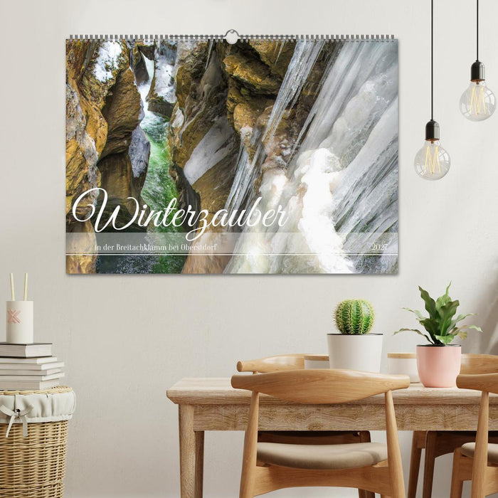 Winterzauber in der Breitachklamm bei Oberstdorf (CALVENDO Wandkalender 2027)