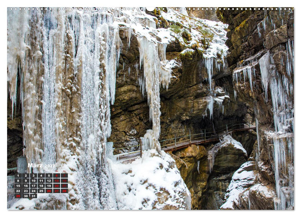 Winterzauber in der Breitachklamm bei Oberstdorf (CALVENDO Wandkalender 2027)